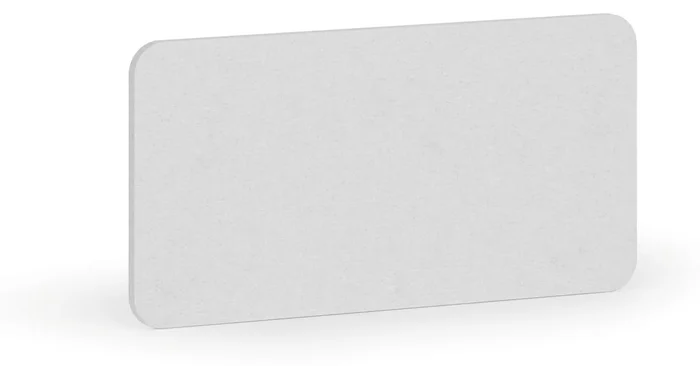 Akustický paraván na stůl Textilní 80x40 cm Bílý