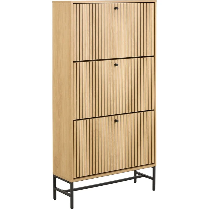 Albany Výklopný botník dubový dekor 72x140x25 cm