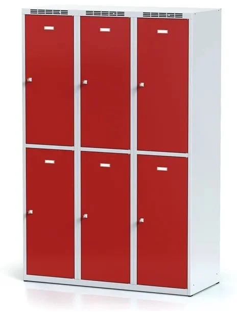 Alfa 3 Šatní skříňka s úložnými boxy a zámkem