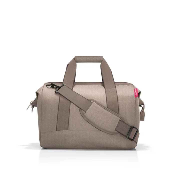 Allrounder M – cestovní taška Reisenthel, Herringbone mokka