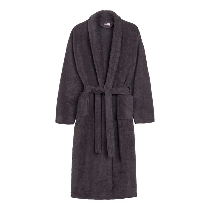 Antracitový bavlněný župan XL/XXL