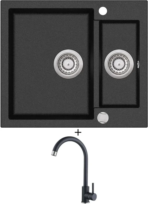 Aquastone ATLAS 60 a AQ 4561 Černá Metalická