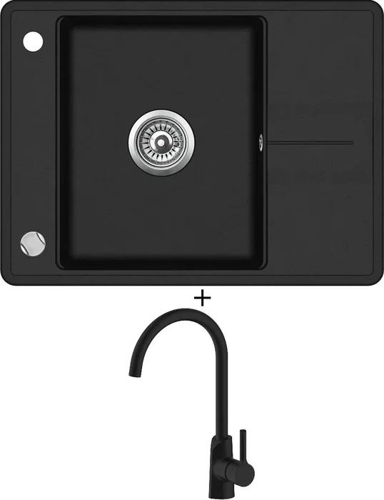 Aquastone LOTOS 30 a AQ 6571 - Černá metalická