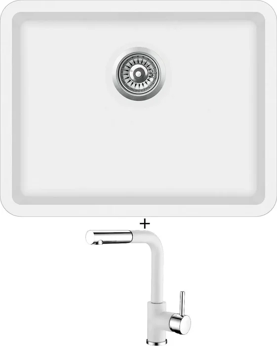 Aquastone NEO 60 U a AQ 5591 - Bílá sada