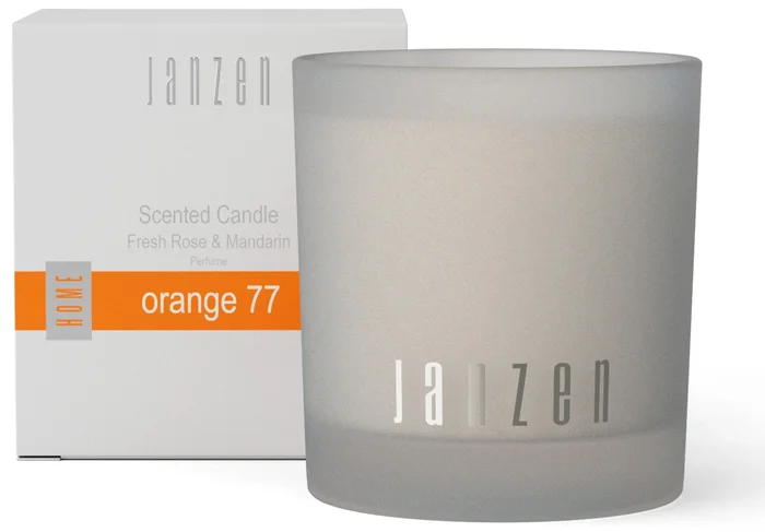 Aromatická svíčka JANZEN Orange 77 z přírodního sójového vosku, 210 g
