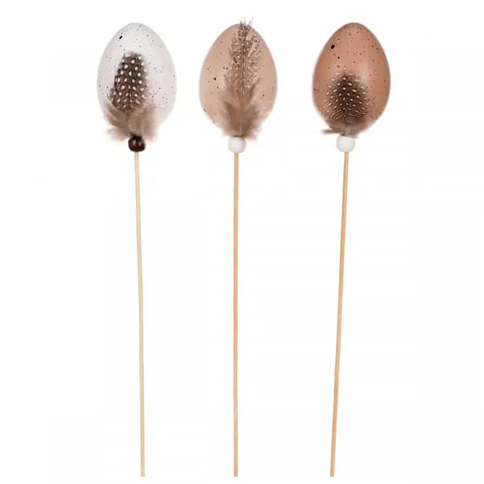 Autronic plastová vajíčka s zápichem – sada 6 ks BR