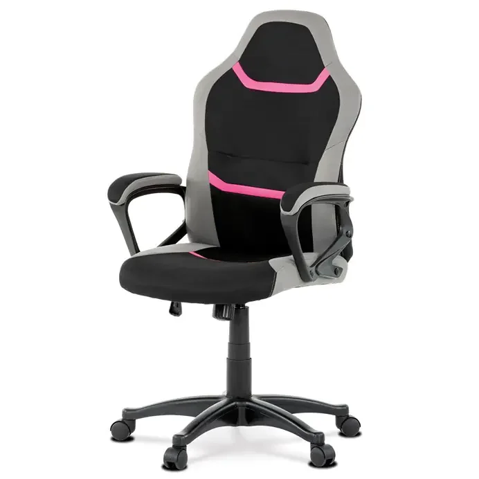 Autronic Růžová kancelářská židle KA-L611