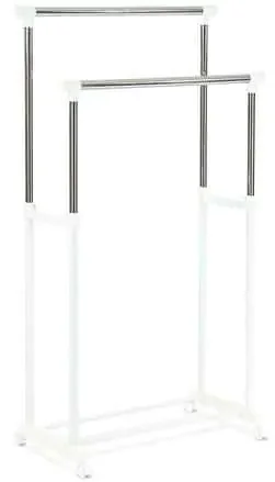 Autronic stojan na šaty 83488 WT – bílá/chrom