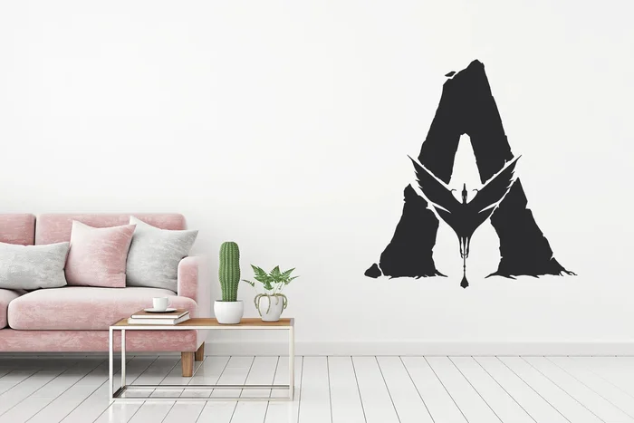 Avatar Logo Samolepka na Zeď Černá 40x43cm