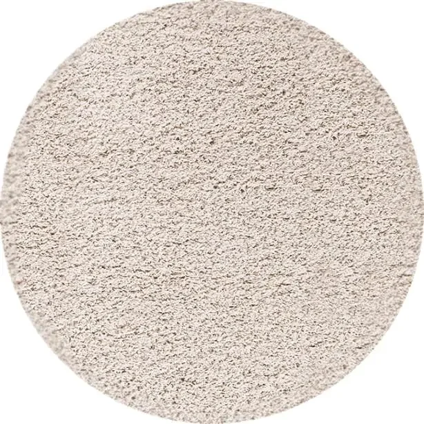 Ayyildiz Dream Shaggy 4000 – kruhový koberec béžový Ø80 cm