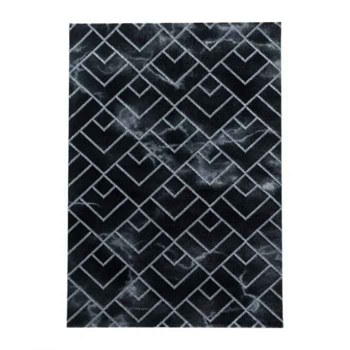 Ayyildiz Kusový koberec Naxos 3814 – černá/šedá, 160 × 230 cm