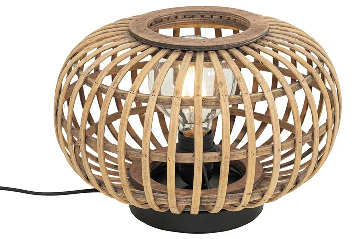 Bambusová orientální stolní lampa Amira
