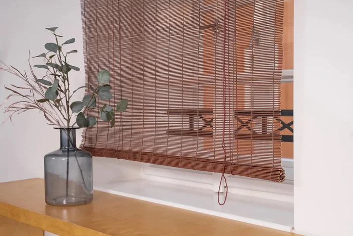 Bambusová roleta 80 cm šířka, 200 cm délka, hnědá