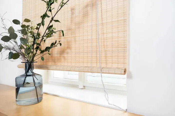 Bambusová zatemňovací roleta – přírodní design, 50 cm šířka