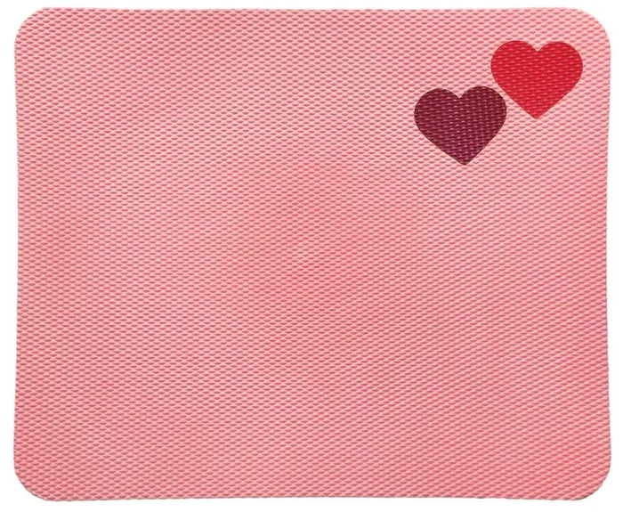 Barevná nástěnka srdíčko 66x80,5 cm růžová