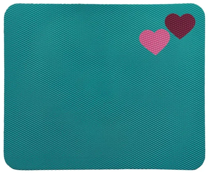 Barevná pěnová nástěnka Vylenka srdce a mrak, tyrkysová