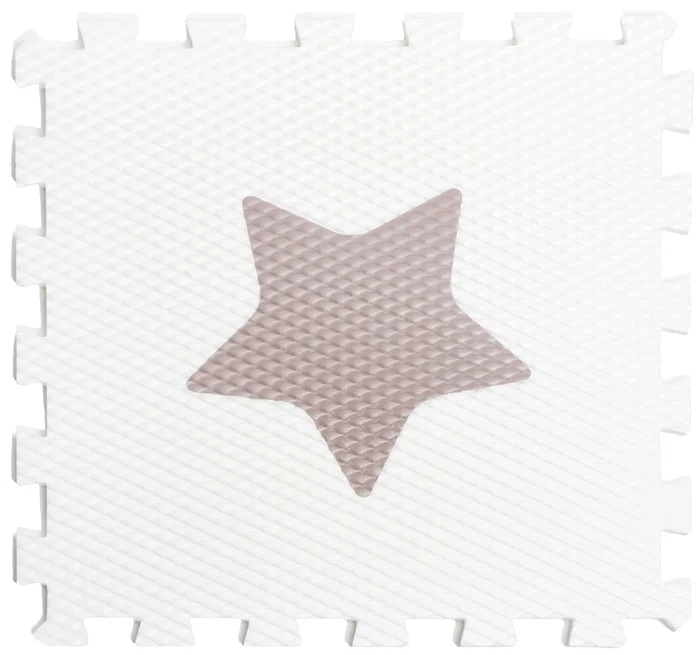 Barevná podlahová puzzle deska s hvězdičkou