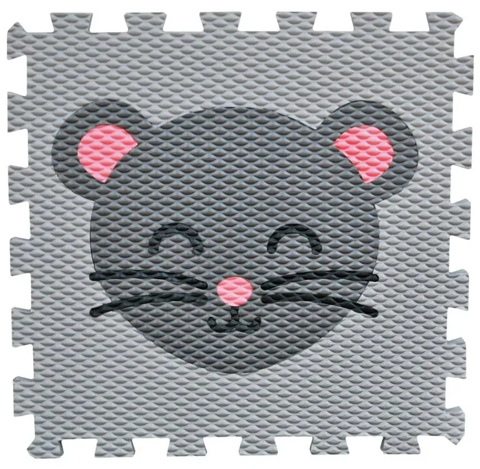Barevná podlahová puzzle myška