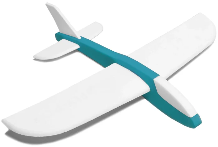 Barevné házecí letadlo FLY-POP Tyrkysové