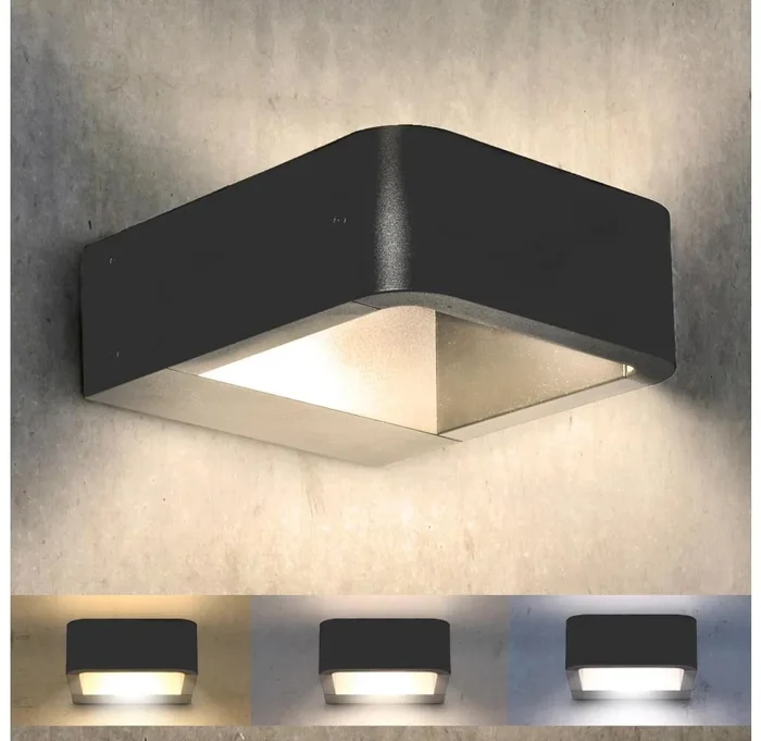 BARI LED - Venkovní nástěnné LED svítidlo 7W, antracit