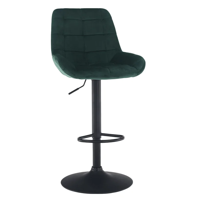 Barová židle CHIRO NEW Velvet tmavě zelená