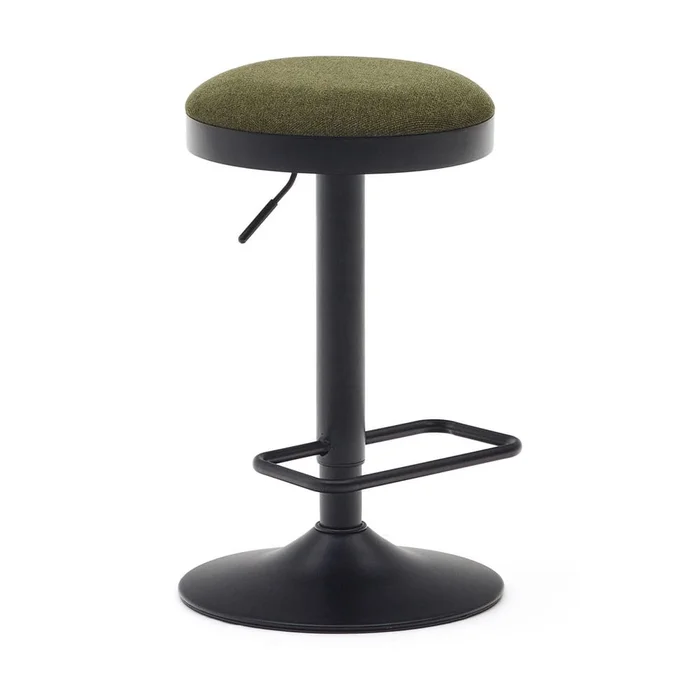 Barové židle Zaib v tmavě zelené barvě, sada 2 ks, 58 cm