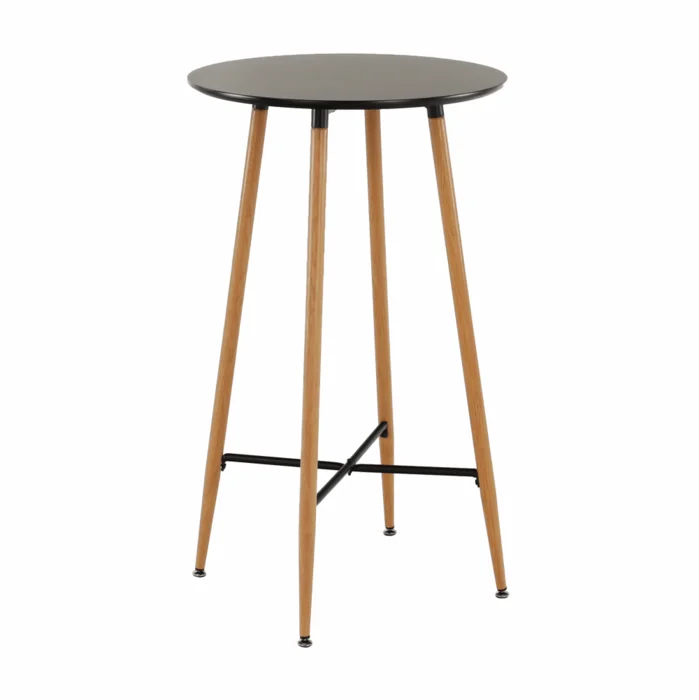 Barový stůl IMAM černá/dub Ø60 cm