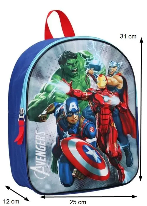 Batoh Avengers 3D pro děti – modrý