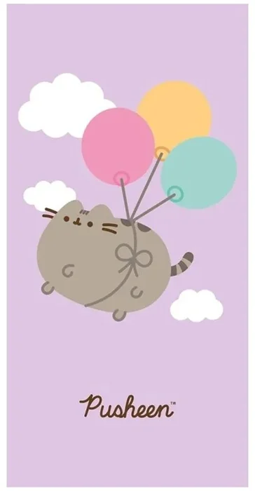 Bavlněná plážová osuška Pusheen Kočka – Kurz létání