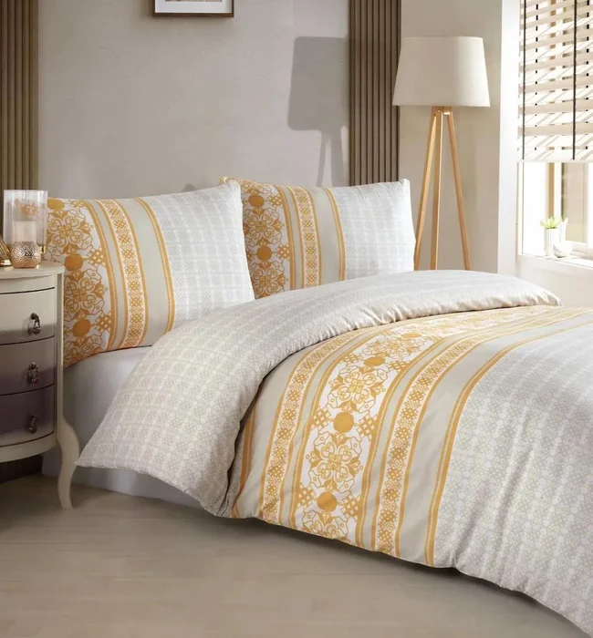 Bavlněné povlečení Angelika Gold TiaHome 2dílné set