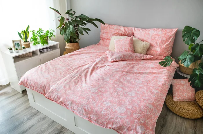 Bavlněné povlečení Pink Blossom 3dílné
