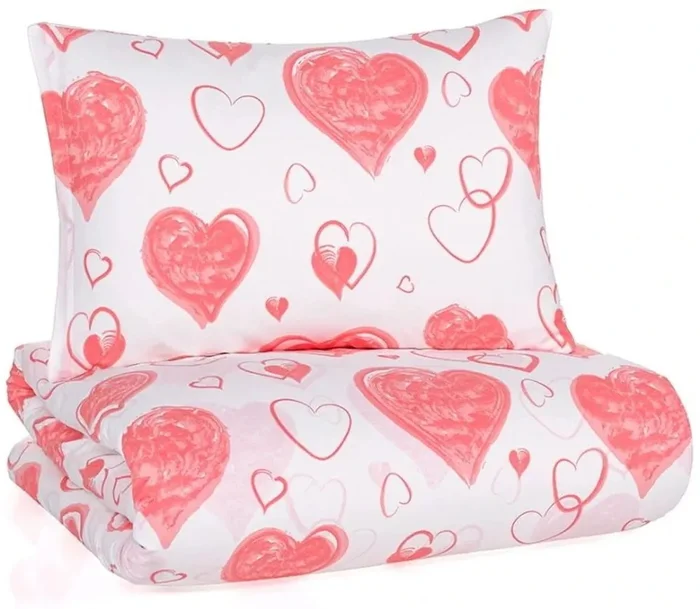 Bavlněné povlečení Pink Love 140x200/70x90 cm