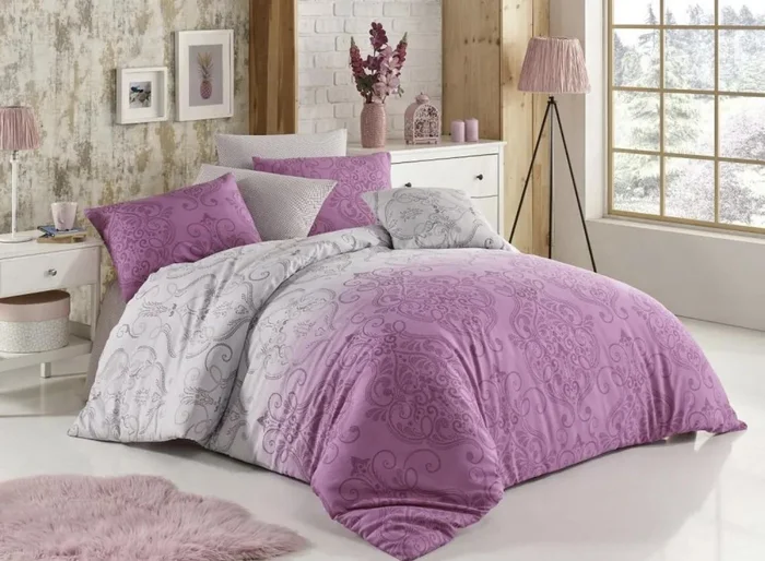 Bavlněné povlečení Sarah růžové 200x140cm + 90x70cm