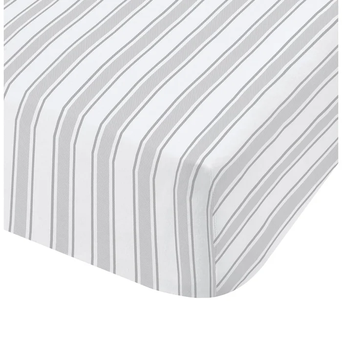Bavlněné prostěradlo Bianca Check and Stripe 135x190 cm