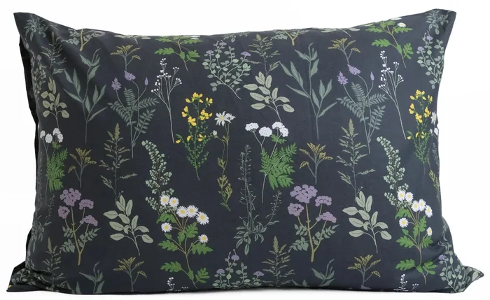 Bavlněný povlak na polštář Bianca antracit 50x70 cm