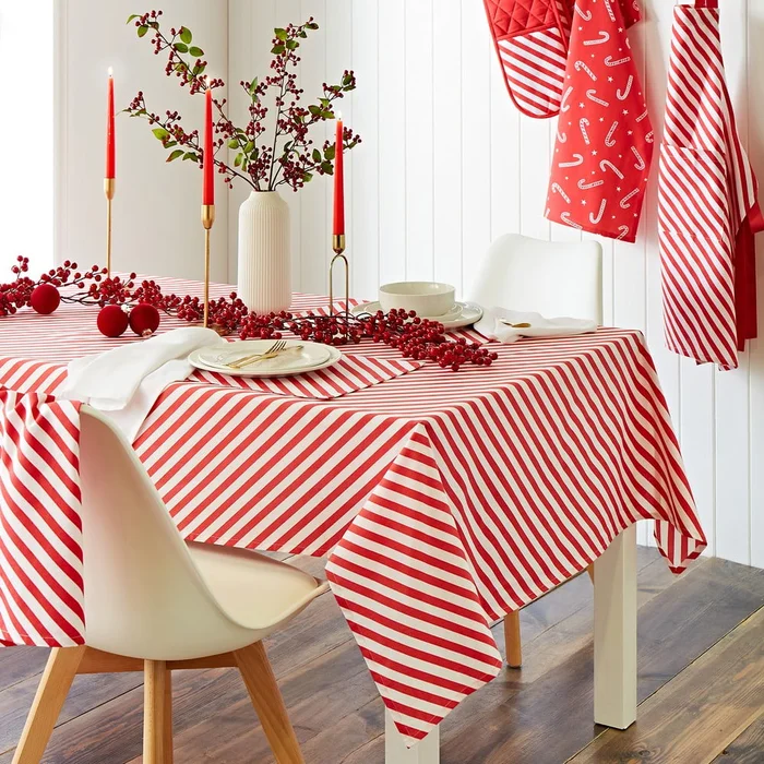 Bavlněný ubrus Candy Cane 137x229 cm