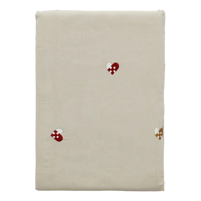 Bavlněný ubrus Hearts Embloidery 180 cm