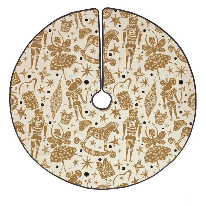 Bavlněný vánoční koberec Butter Kings Golden Nut Cracker 130 cm