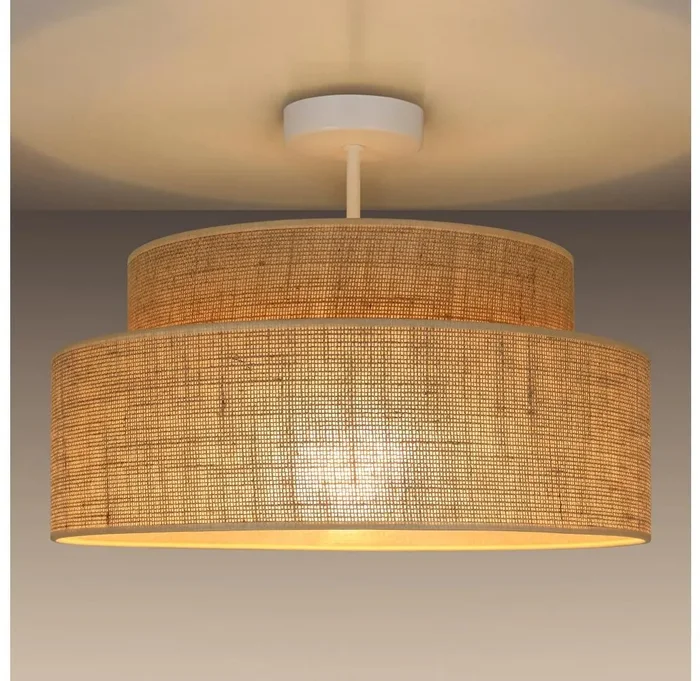 Belis Boho Přisazený Lustr 40 cm Béžový