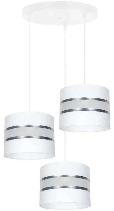 Belis Coral Lustr na lanku 3xE27 bílý/chrom