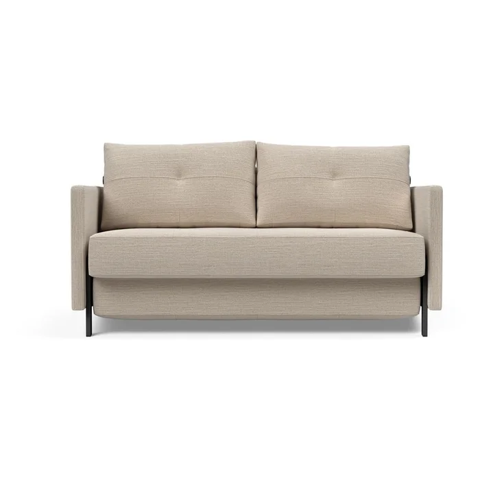 Béžová rozkládací pohovka Innovation Cubed 140 cm