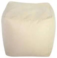 Béžová semišová sedací kostka TiaHome