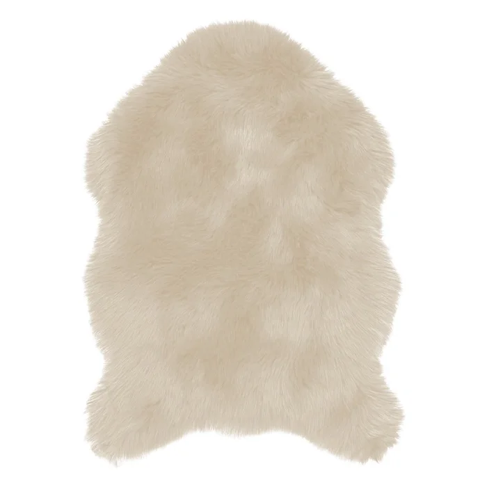 Béžová umělá kožešina Tiseco Sheepskin 60x90 cm