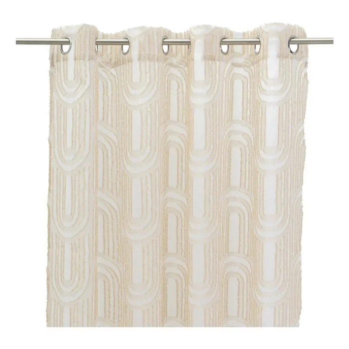Béžová záclona Relief Arch 140x260 cm