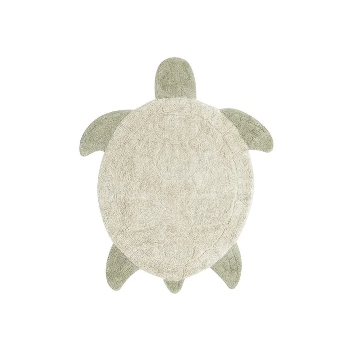 Béžový dětský koberec Sea Turtle 110x130 cm
