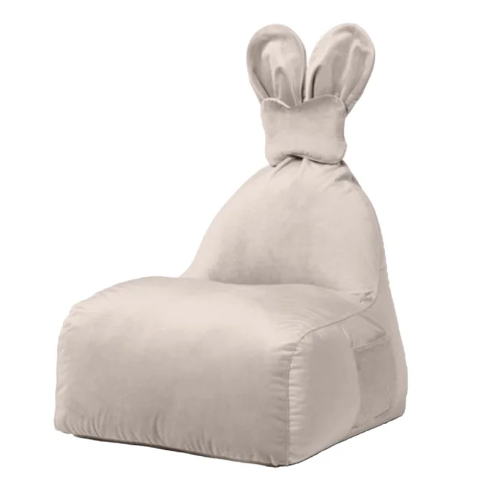 Béžový dětský sedací vak Funny Bunny