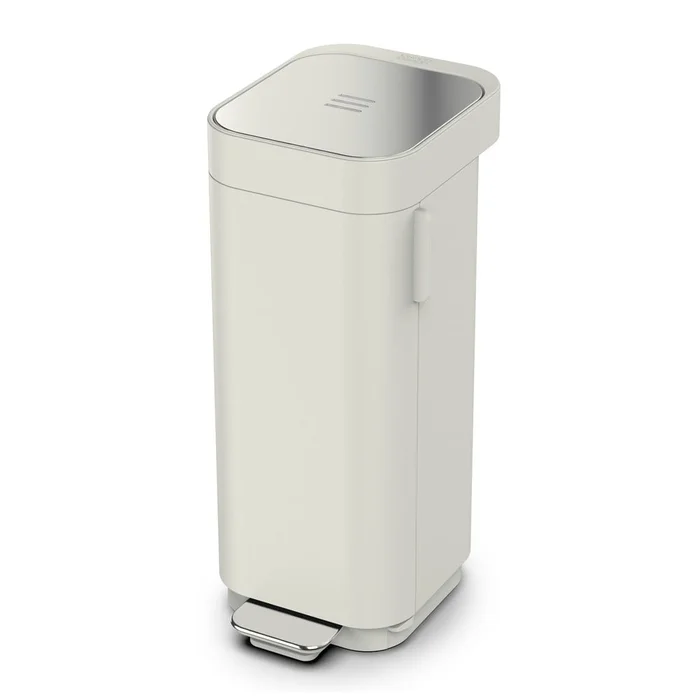 Béžový ocelový pedálový odpadkový koš 40 l Porta Joseph Joseph