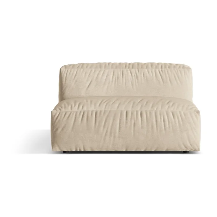 Béžový sametový středový modul Martina