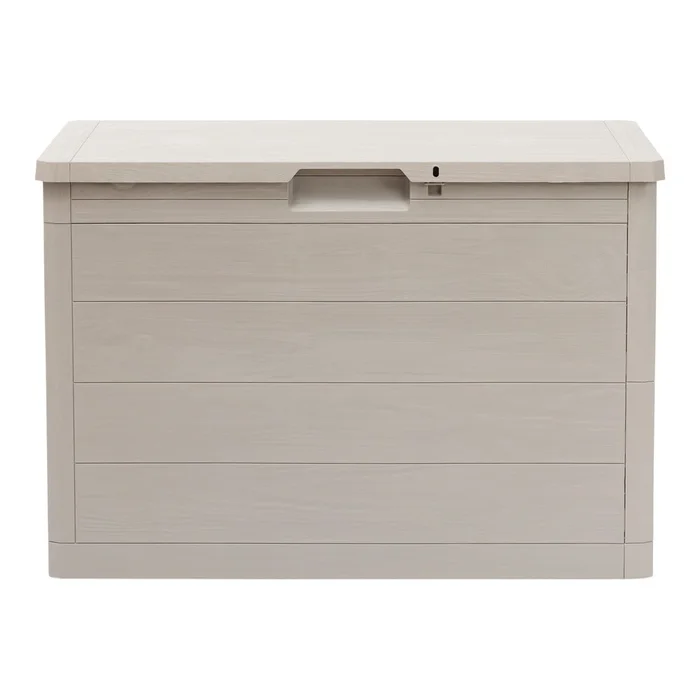 Béžový zahradní úložný box Woodys