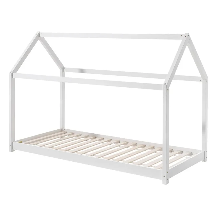 Bílá dětská domečková postel Vipack Cabane 90x200 cm